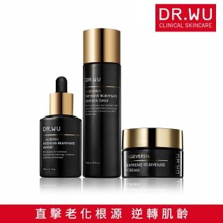 【DR.WU 達爾膚】極緻肌膚抗老三效組(超逆齡精華露150ML+玫瑰PDRN新升級 超逆齡精華30ML+精華霜50ML)