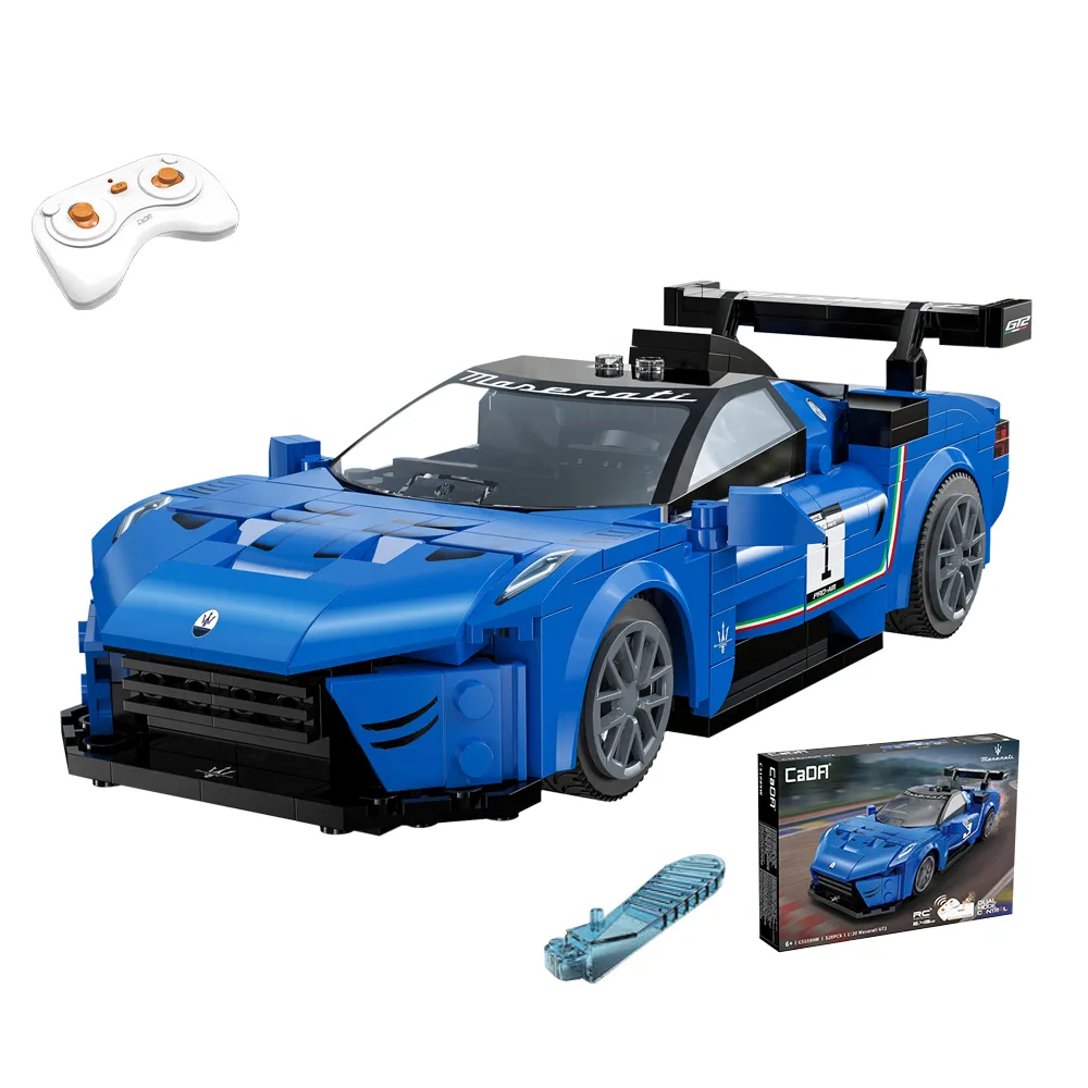 【瑪琍歐】1:20 瑪莎拉蒂 GT2積木遙控車 APP+遙控器雙遙控/C51089W(Maserati 原廠授權)