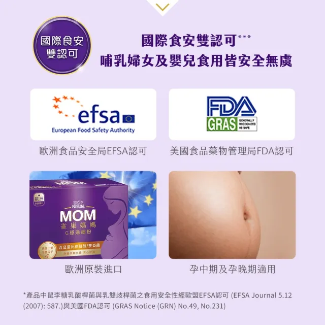 【Nestle Mom 雀巢媽媽】孕穩適細粉 2盒 (1盒30入/孕媽咪必備/肌醇/雙益菌/免運/1111campaign)
