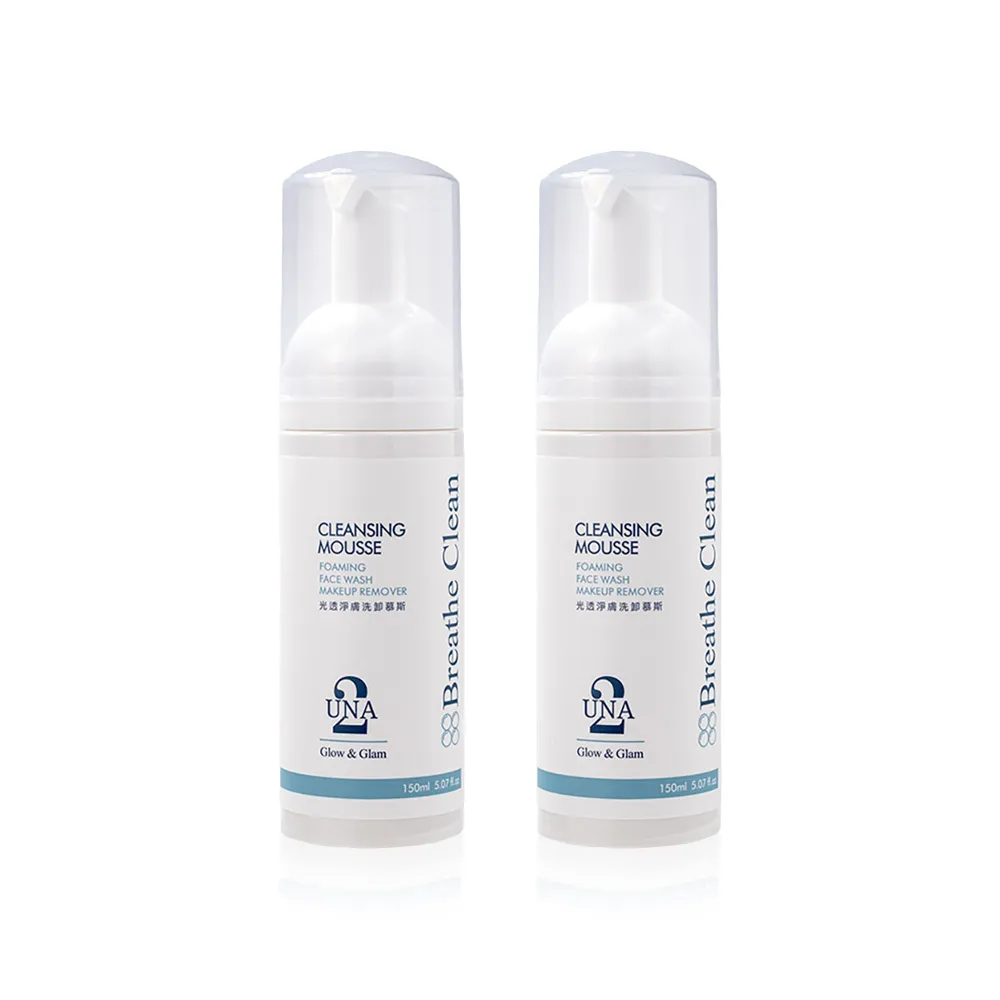 【BIOCROWN 百匡】奶霜泡泡洗卸慕斯 | 洗出嫩感．毛孔淨透SPA 150ml 2瓶 - UNA
