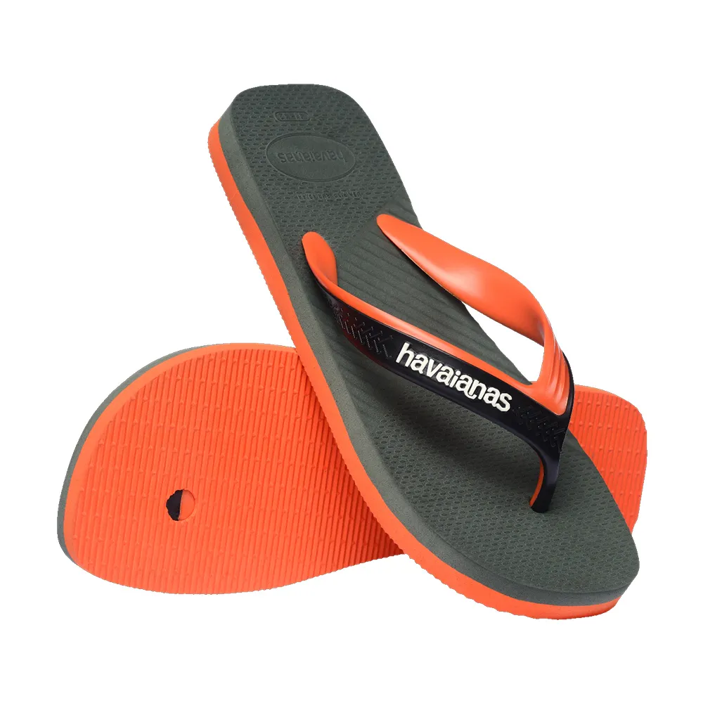 【havaianas 哈瓦仕】拖鞋 男鞋 夾腳拖 寬帶 雙色 Dual 綠 4145602-5983M (哈瓦士)