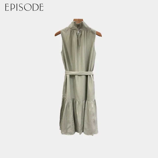 【EPISODE】氣質優雅立領荷葉邊裙襬無袖洋裝143745