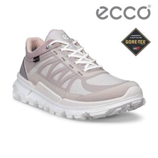 【ecco】Biom 2.2 TRL W 蹤跡健步休閒織物防水運動鞋 女鞋(暖米棕/岩石灰/砂礫灰 84244361984)