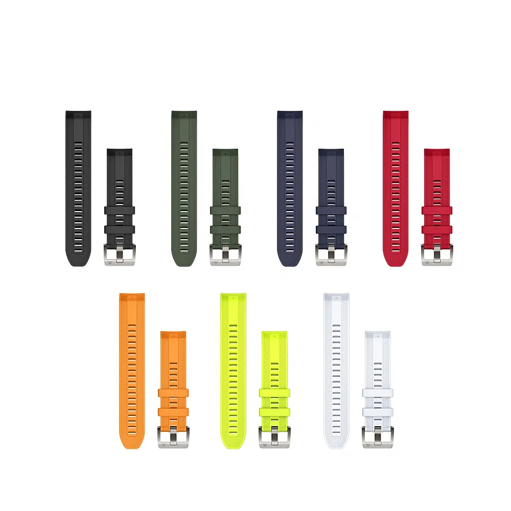 【GARMIN】MARQ QuickFit 22mm 矽膠錶帶