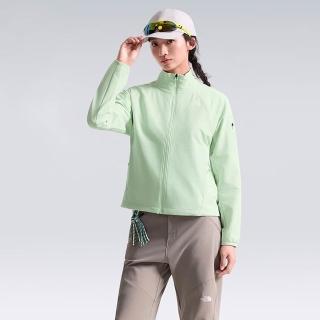 【The North Face】北臉 外套 女 運動立領外套 防潑水 防風 W TEK APPROACH JACKET 綠 NF0A8DFDNLY