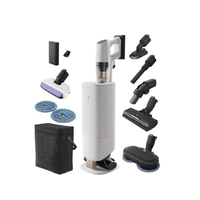 【Electrolux 伊萊克斯】極適家居800系列無線濕拖吸塵器-晨光白(EFP81835S 極淨塔高階版)