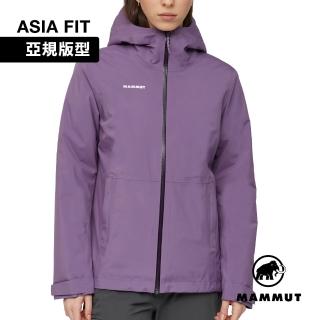 【Mammut 長毛象】Linard HS Thermo Hooded Jacket AF 防水繩化纖保暖連帽外套 帕洛亞紫 女款 #1010-32180