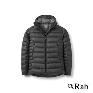 【RAB】Electron Pro Hoody 防風防潑水羽絨連帽外套 男款 黑色 #QDB81