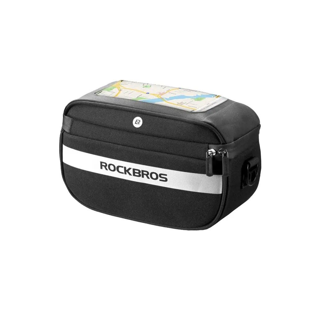 【ROCKBROS】洛克兄弟 自行車手機車前包 4.5L(手機觸控/導航/硬殼包/車把包/肩背包/收納包/車包/B27)