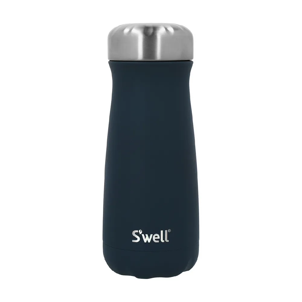 【S’well】美國 Traveler不鏽鋼保溫瓶 海軍藍470ml / swell 保溫杯 保冰杯 水壺 環保杯