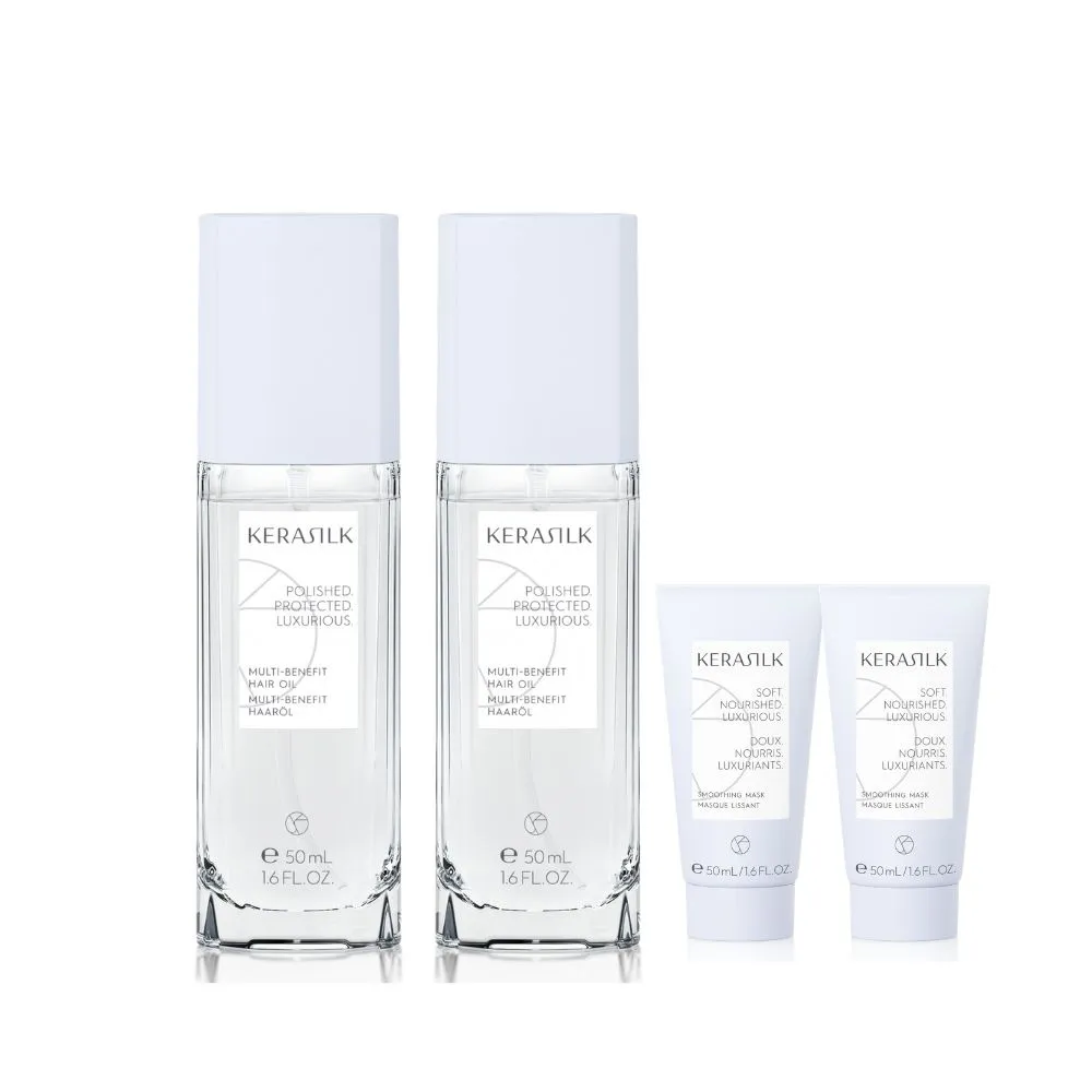 【KERASILK】全明星輕髮油50mlx2☆絲馭洸特殊個別處方(所有髮質適用/護髮/輕盈亮澤/柔順不厚重/禮物)