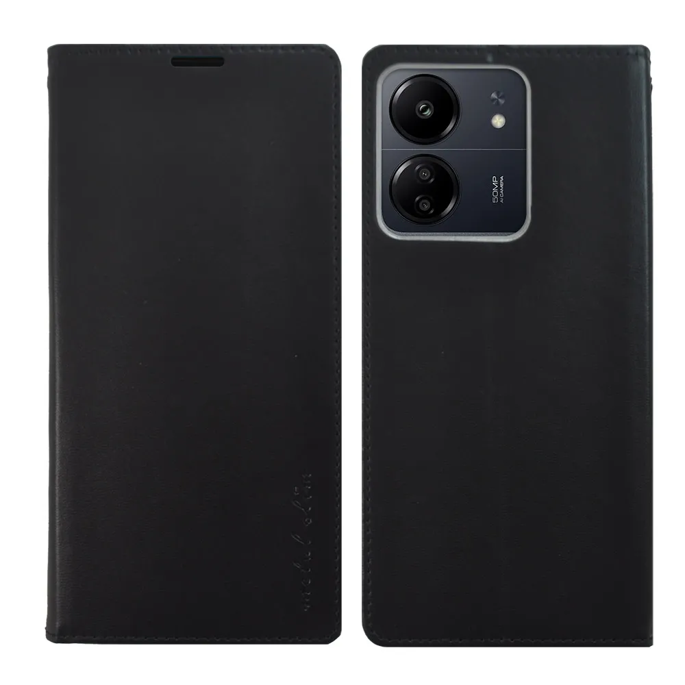 【Metal-Slim】POCO C65 高仿小牛皮多卡位TPU站立皮套