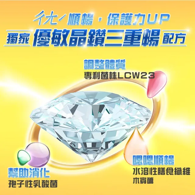 【白蘭氏】官方直營 木寡醣+乳酸菌粉狀 優敏配方(60入 益生菌 膳食纖維)