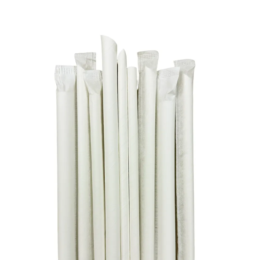 【CLEAN 克林】箱售『台灣製』營業用6mm尖口環保紙吸管4000支/箱(內用 外帶 紙吸管 環保吸管 無塑 耐用)
