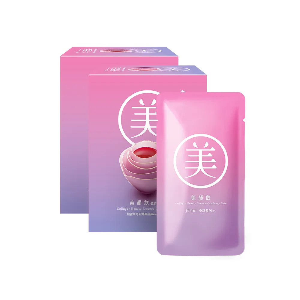 【老協珍】美顏飲 蔓越莓Plus 6入x2盒(65ml/入 張鈞甯代言 膠原蛋白飲 私密保養 送禮 中秋禮盒)