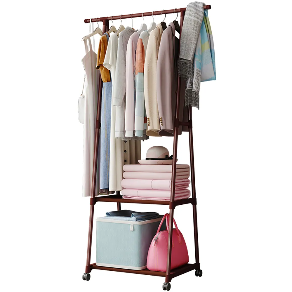 【居家生活Easy Buy】三角收納吊掛衣帽架 曬衣架(吊衣架 曬衣架 衣帽架) 