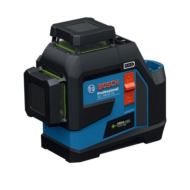 【BOSCH 博世】藍牙綠光水平墨線儀 GLL 100-33 CG