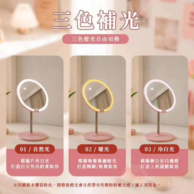 【BESTHOT】磁吸直立式 LED 化妝鏡