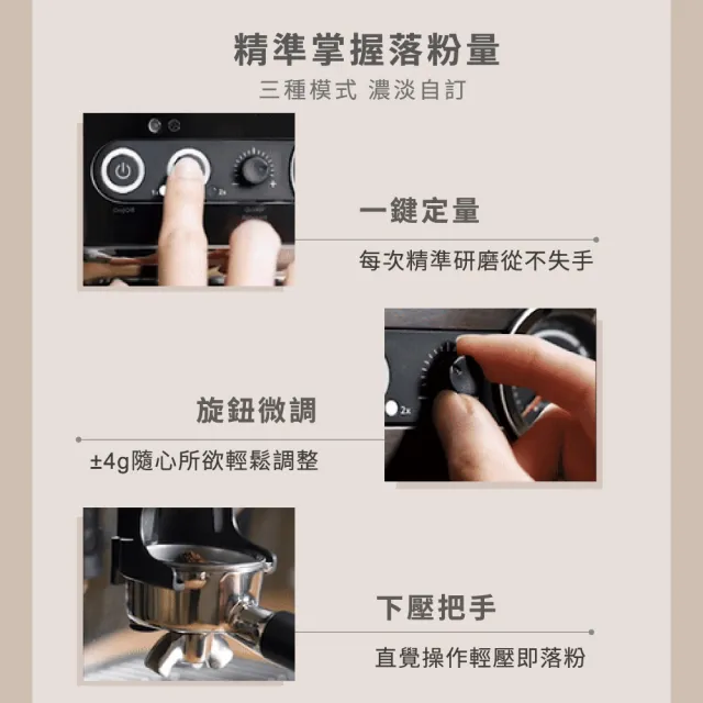【Philips 飛利浦】飛利浦半自動研磨義式咖啡機PSA3218/10 超值組:贈壓粉器+無底沖煮手柄(限量)