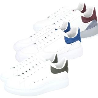 【Alexander McQueen】男款 小牛皮繫帶厚底運動鞋 小白鞋(多款可選 增高鞋 精品鞋)