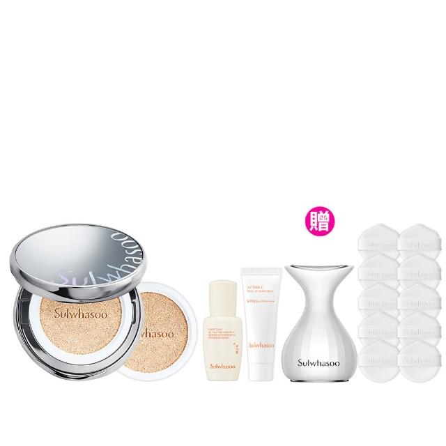 【Sulwhasoo 雪花秀】官方直營 完美珍珠光精華氣墊SPF50 一盒2蕊  (柔焦版/水亮版)