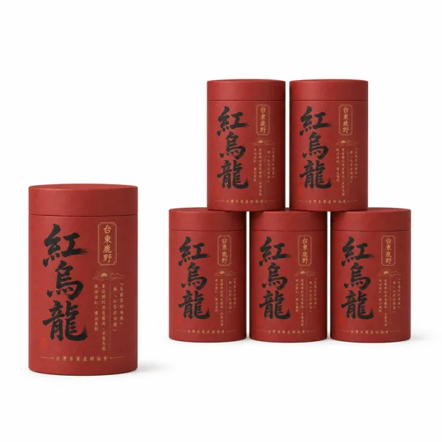 【台灣茶葉產銷協會】台東鹿野紅烏龍 6入組｜罐裝4兩