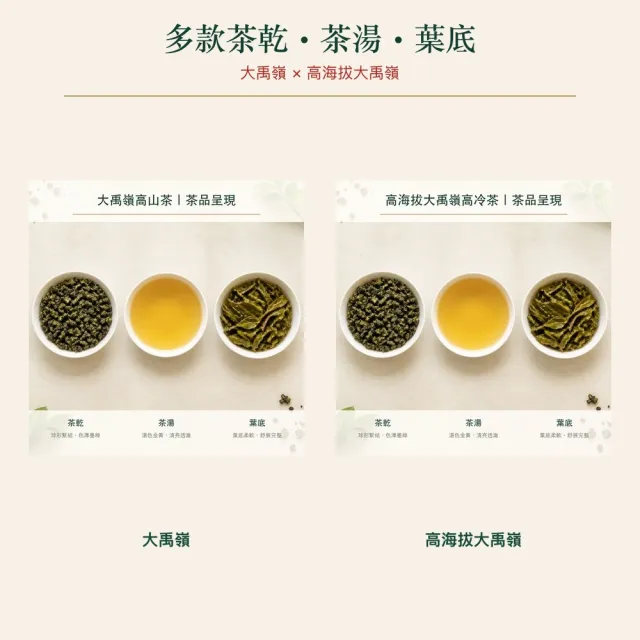 【台灣茶葉產銷協會】大禹嶺4兩＋高海拔大禹嶺2兩 雙茶3入組｜罐裝(2+1)