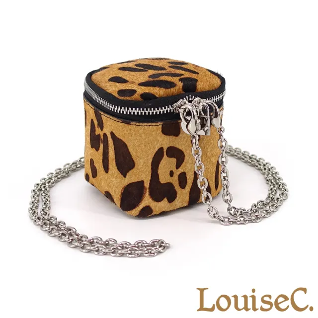 【LouiseC.】雙11 Tree House 時尚馬毛 鍊帶方盒子 手挽斜背迷你小廢包 3色 YSA171