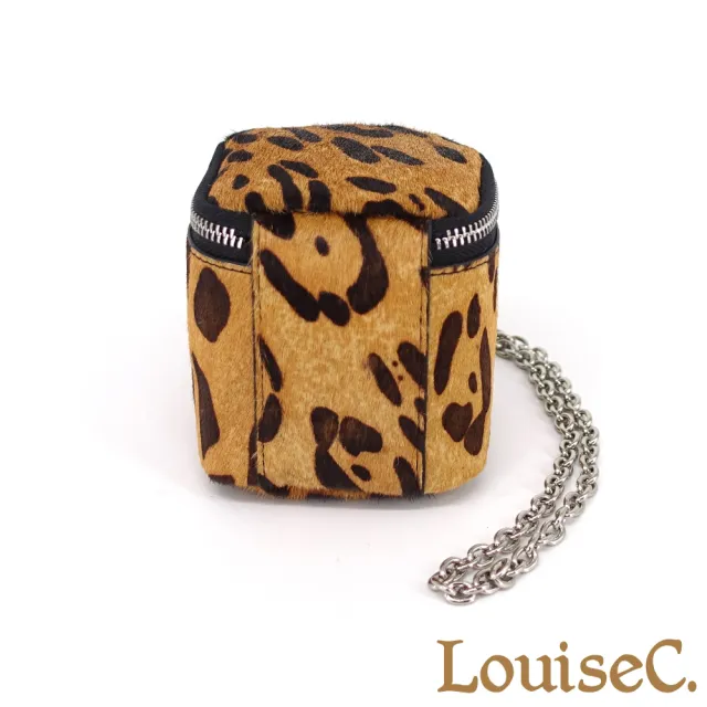 【LouiseC.】雙11 Tree House 時尚馬毛 鍊帶方盒子 手挽斜背迷你小廢包 3色 YSA171