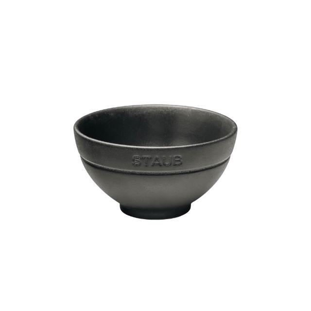 【STAUB】DINING LINE 靜謐黑圓形陶瓷餐碗11cm(德國雙人牌集團官方直營)