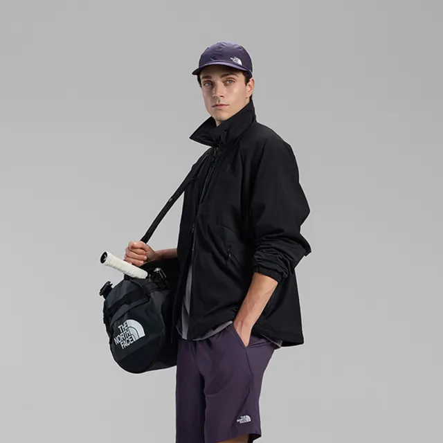 【The North Face】北面UE男款黑色UPF50防曬可翻立領夾克｜8HWRJK3