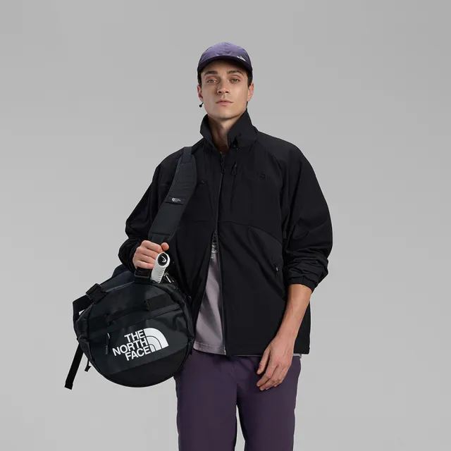 【The North Face】北面UE男款黑色UPF50防曬可翻立領夾克｜8HWRJK3