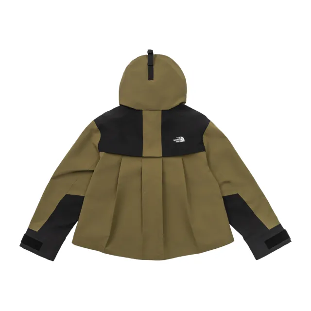 【The North Face】北面UE女款綠黑拼接DRYVENT防水衝鋒衣｜8HWERL5