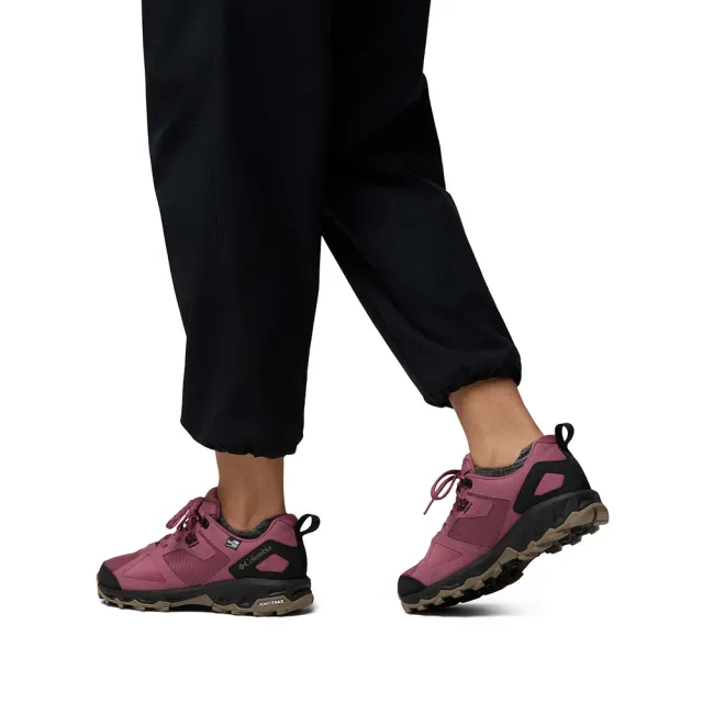 【Columbia 哥倫比亞】女款-OD防水健行鞋(寬楦)-PEAKFREAK HERA™ II OUTDRY WIDE-果莓色(UBK94210CI/KF)
