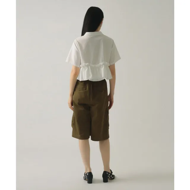 【BEAMS】官方旗艦館 Ray BEAMS / 女裝 荷葉邊下擺 短版 襯衫