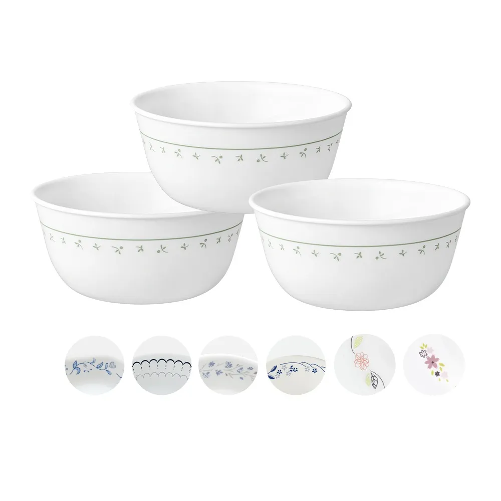 【CorelleBrands 康寧餐具】三入 900cc拉麵碗(多款任選)