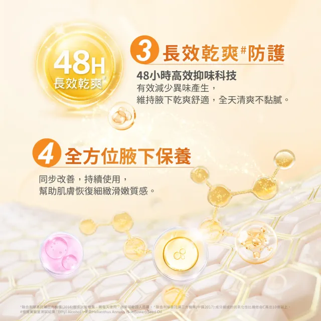 【Vaseline 凡士林】官方直營 制汗止汗保養爽身精華凝乳45ml 2入