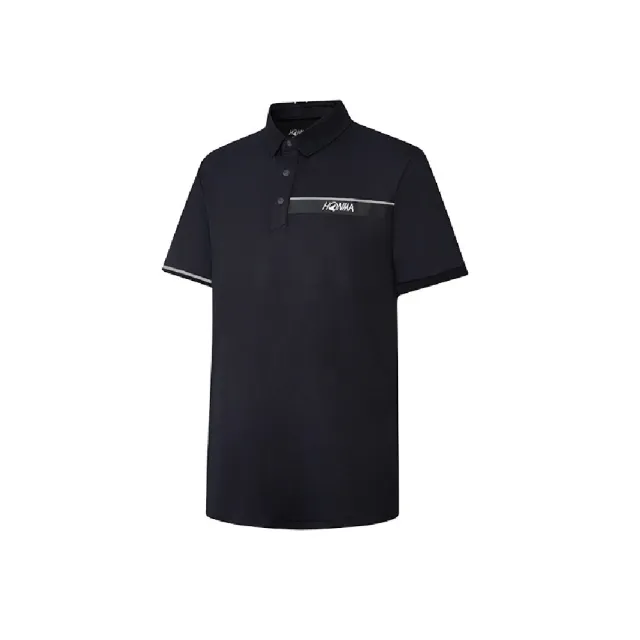 【HONMA 本間高爾夫】男款透氣短袖polo衫 2026春夏款 日本高爾夫專業品牌(M-2XL 黑色 HMMX707R101)