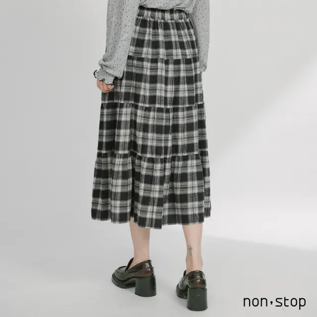 【non-stop】格紋層次蛋糕長裙-2色