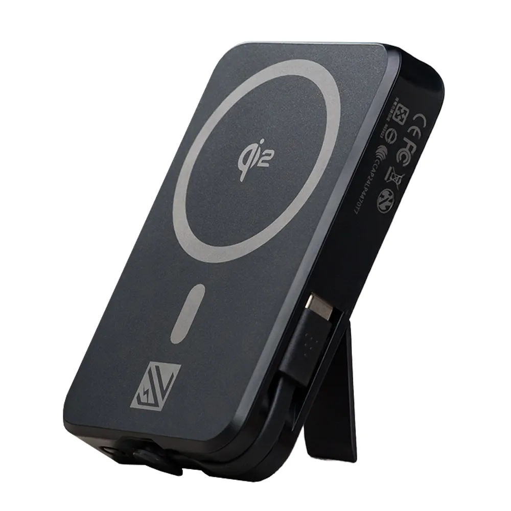 【WEILIFE】Rush Cubie Qi2 10000mAh 15W磁吸無線充行動電源(MagSafe/自帶線/隱藏支架/可上飛機)