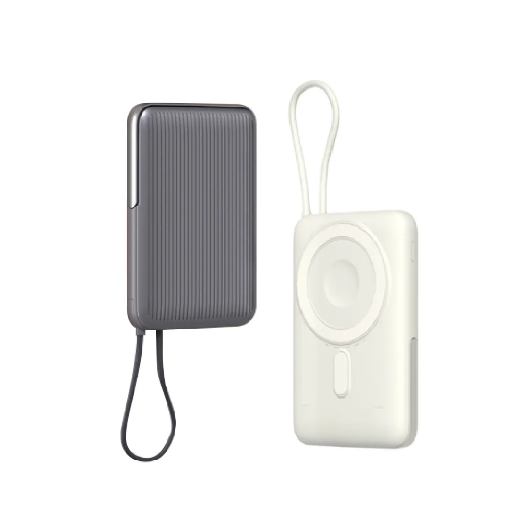 【VOORCA】PDB570 自帶線+3合1磁吸無線充+立架功能(多功能快充 超薄10000mAh)