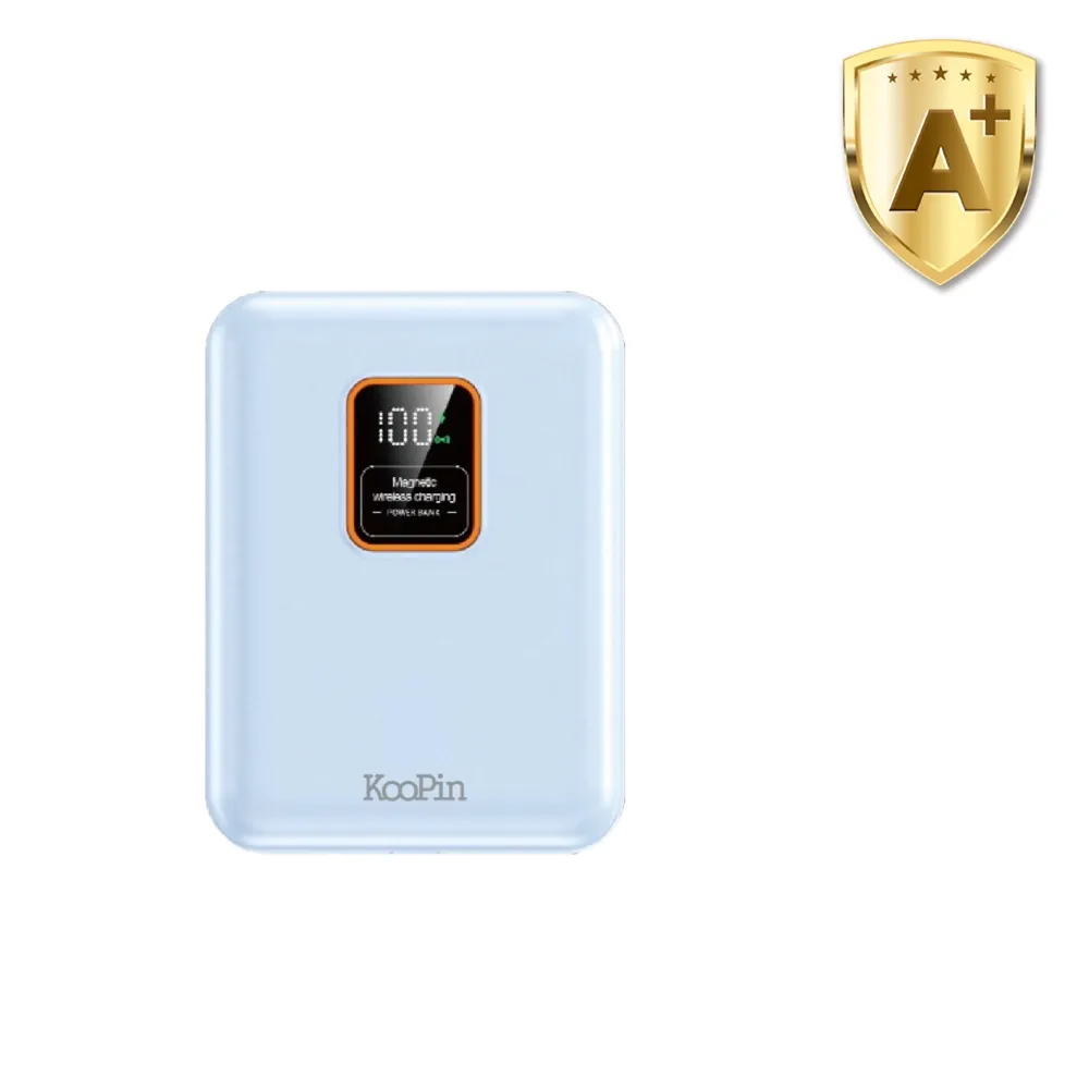 【KooPin】CG10000MWC-TCL 10000mAh多功能無線充行動電源(自帶線可拆/無線/磁吸Apple Watch)
