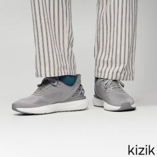 【KIZIK】休閒鞋 男鞋運動鞋 Men Athens2.0 雅典 灰 MATH2505 回彈 秒穿 免手穿科技