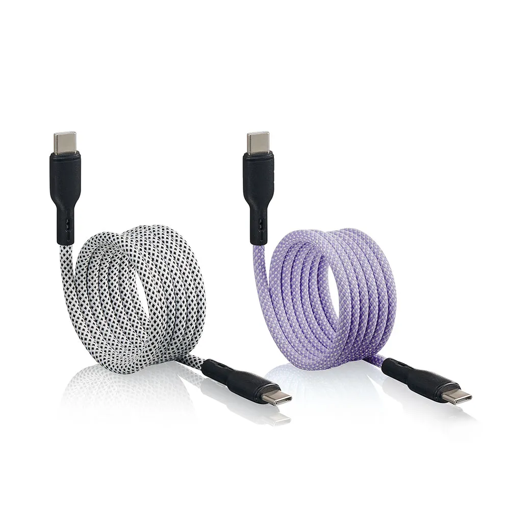 【KINYO】100W Type-C to Type-C磁吸秒收充電傳輸線1M(USB-TYC09)