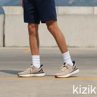 【KIZIK】休閒鞋 男鞋運動鞋 Athens2.0 茶褐 MATH2605 回彈 秒穿 免手穿科技