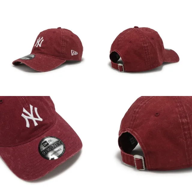 【NEW ERA】棒球帽 920 Snow Wash Yankees 紐約洋基 紅 帽子 水洗 NE60766718