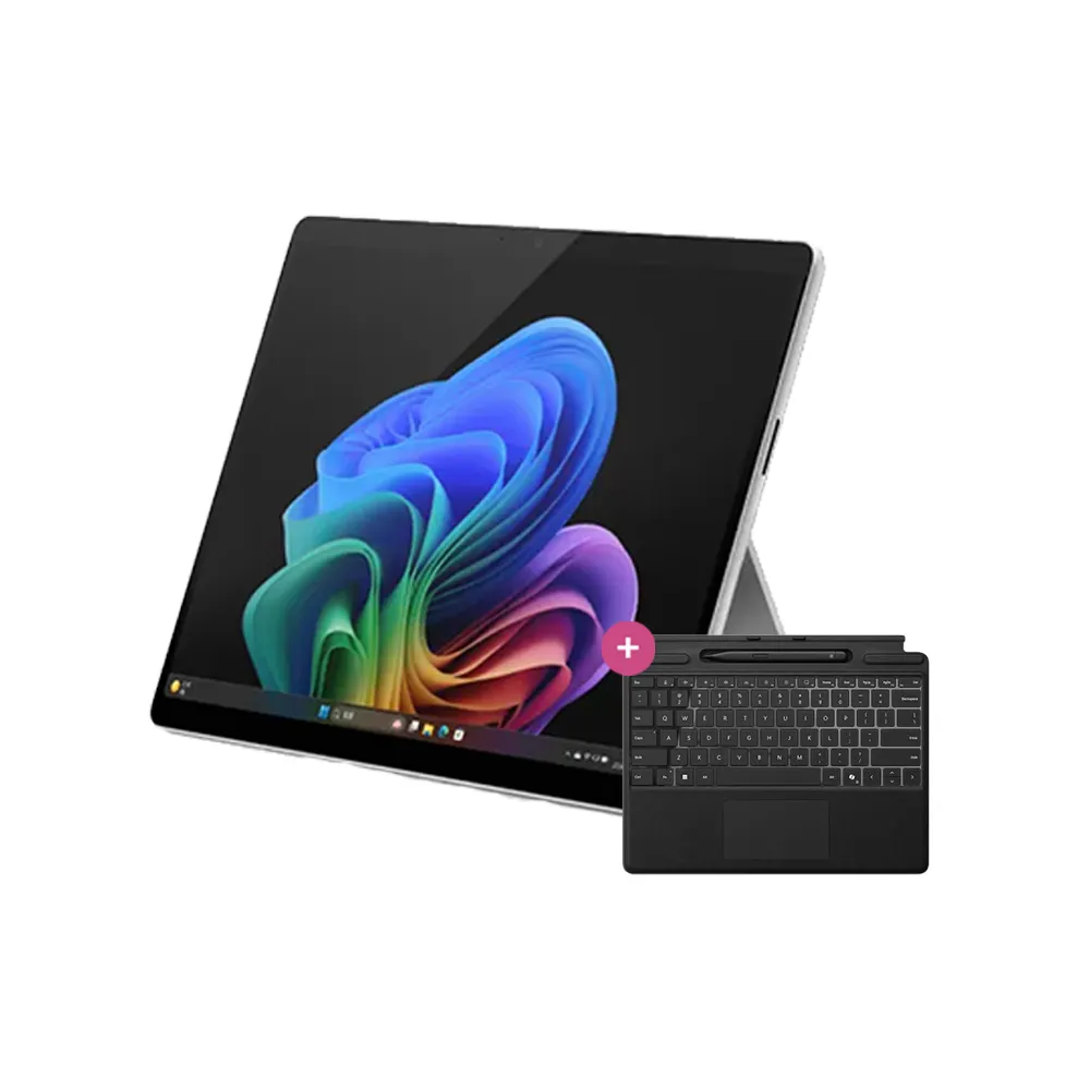 【Microsoft 微軟】鍵盤蓋組★Surface Pro-13吋 輕薄觸控 AI筆電-白金(第11版/X Plus/16G/256G/W11)