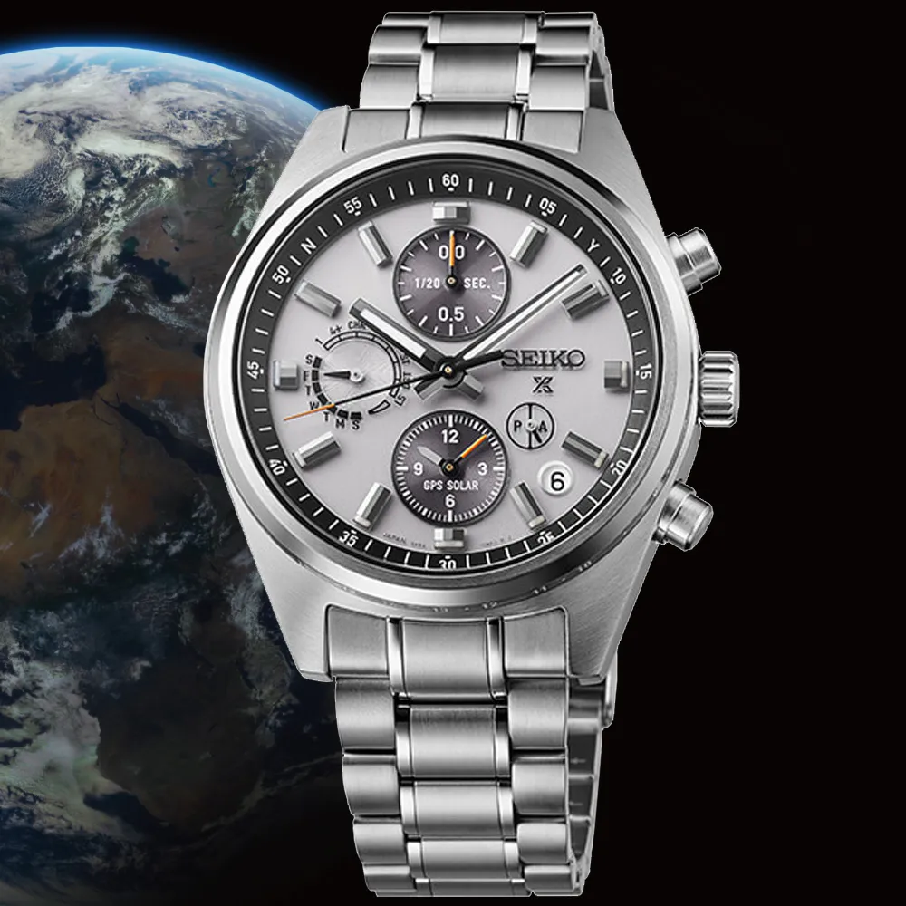 【SEIKO 精工】ASTRON系列 GPS衛星對時 太陽能計時腕錶 錶 手錶 送禮(SSH165J1/5X83-0AH0S)