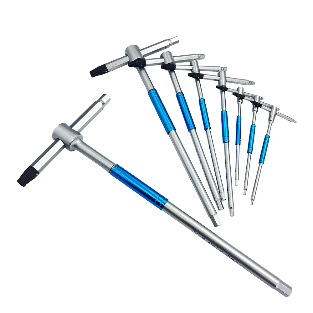 ASA 螺旋T型六角扳手8支組 THR-8PCS(台灣製/防滑+一般六角/三叉快速六角板手/滑牙)