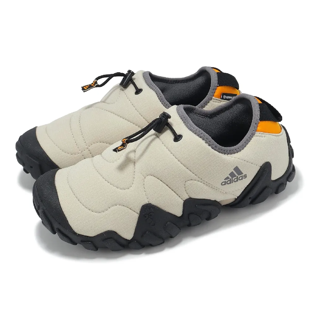 adidas 愛迪達】懶人鞋Radlander MOC 男鞋女鞋米白黑套入式抽繩休閒鞋
